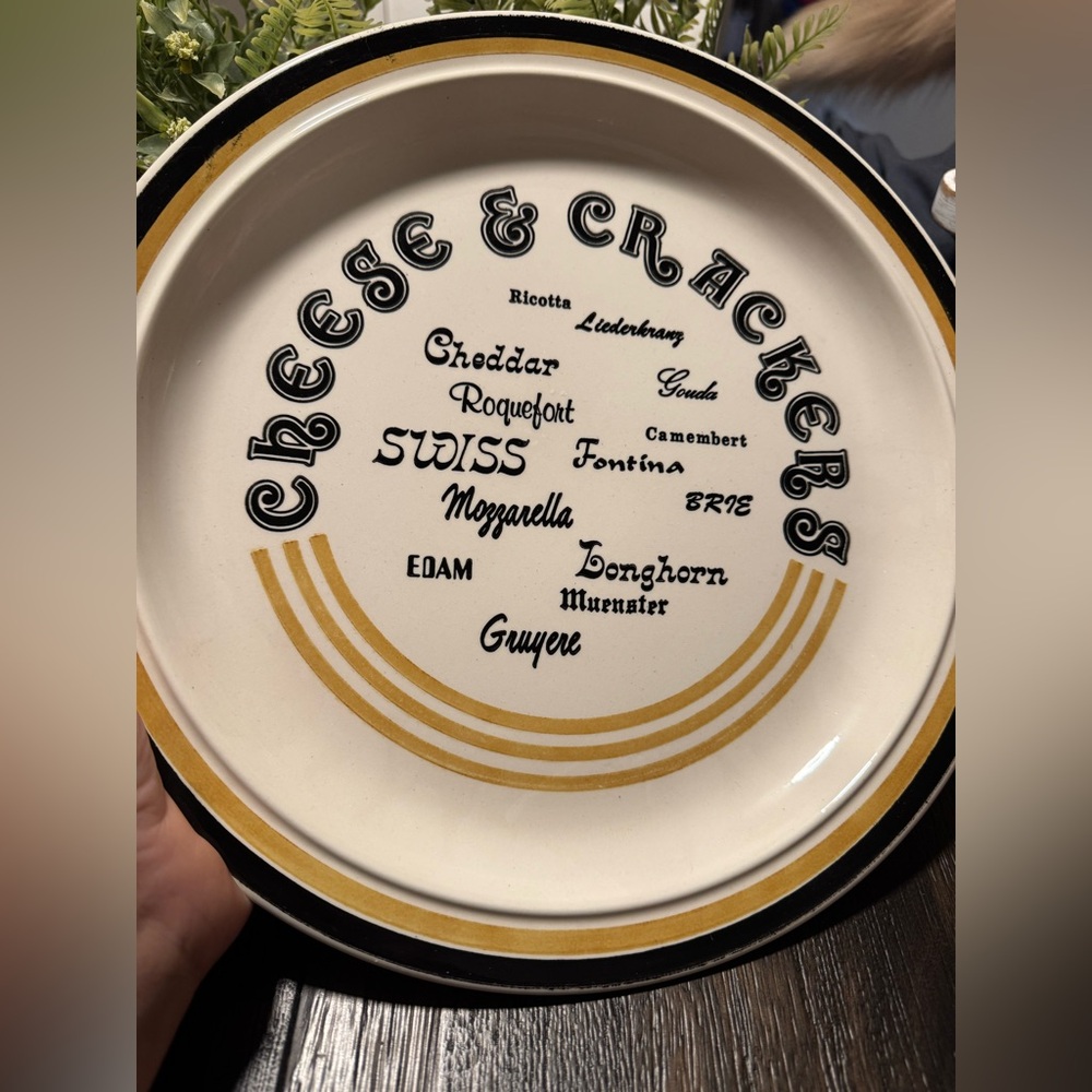 Vintage Cheese Plate
